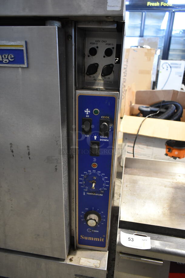 US Range Summit Stainless Steel Commercial Full Size Convection Oven w/ View Through Door, Solid Door, Metal Oven Racks and Thermostatic Controls. - Image 2 of 7