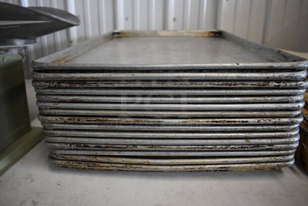 15 Metal Full Size Baking Pans. 18x26x1. 15 Times Your Bid! - Image 3 of 3