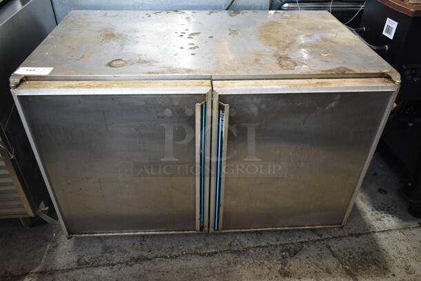 Silver King SKF48 Stainless Steel Commercial 2 Door Undercounter Freezer. 115 Volts, 1 Phase. Tested and Working!