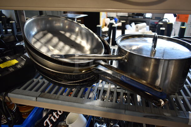 ALL ONE MONEY! Lot of Various Items Including Skillets and Sauce Pots - Image 5 of 5