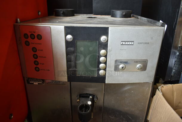 Franke Sinfonia Metal Commercial Countertop Automatic Coffee Espresso Machine. Missing Hoppers. - Image 6 of 7