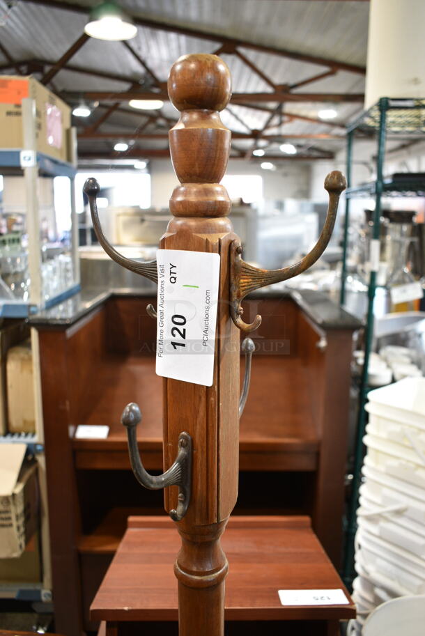 Wooden Coat Rack. - Image 3 of 4