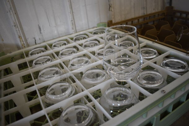 21 Beverage Glasses in Dish Caddy. 3.5x3.5x4.5. 21 Times Your Bid! - Image 3 of 3