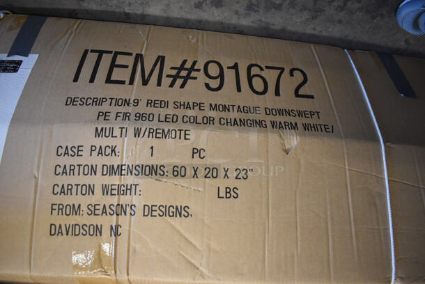 ALL ONE MONEY! Lot of 2 Boxes of Fake Christmas Trees - Image 8 of 9