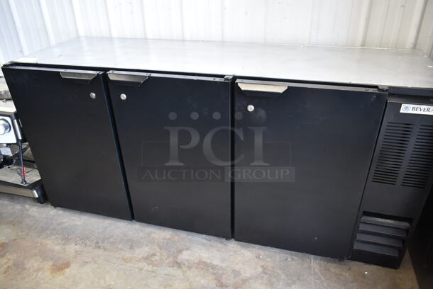 Beverage Air BB72Y-1-B Metal Commercial 3 Door Back Bar Cooler. 115 Volts, 1 Phase. Tested and Working! - Image 3 of 7