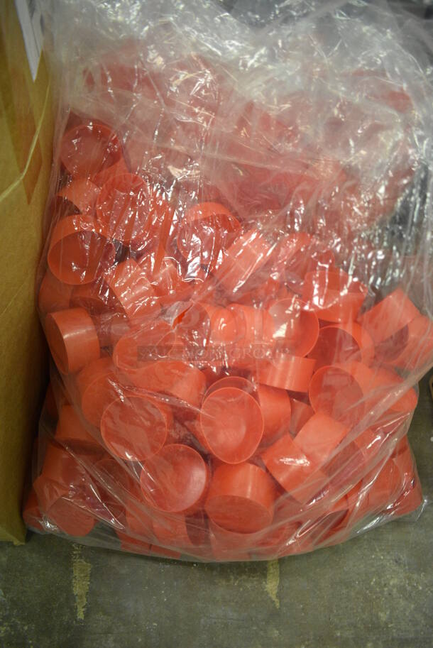 ALL ONE MONEY! Lot of Coiled Plastic Tubing and Red Circular Caps (Main Building) - Image 3 of 4