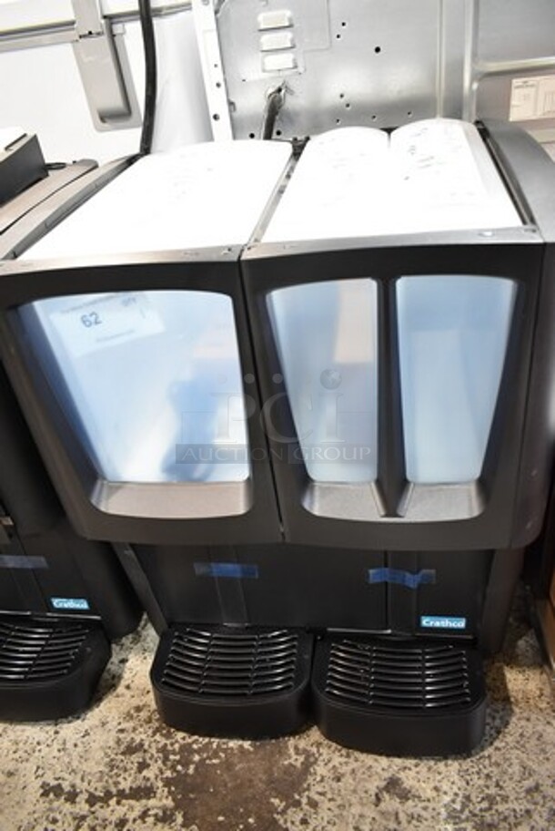 BRAND NEW SCRATCH AND DENT! 2022 Crathco C-3D-16 Metal Commercial Countertop G-Cool Focus Flavor Triple Bowl Premix Cold Beverage Dispenser with (1) 5 Gallon Hopper and (2) 2.4 Gallon Hoppers. 115 Volts, 1 Phase. Tested and Working! - Image 2 of 8