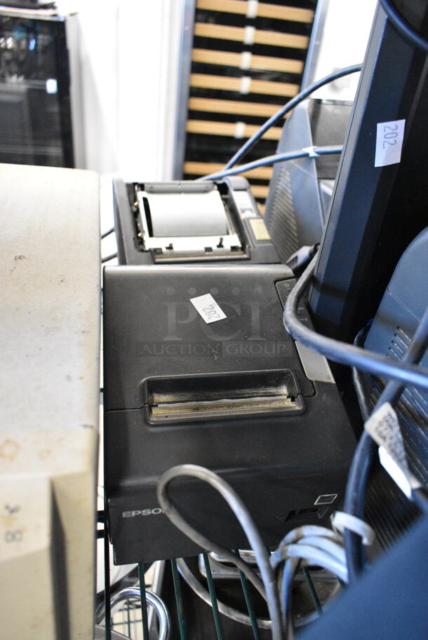 11 Various Items Including 2 Par POS Monitors, 2 NCR POS Monitors, 2 Verifone Credit Card Reader, 2 Epson M244A Receipt Printer, Epson M129B Receipt Printer, 2 APC Uninterruptible Power Supply. 11 Times Your Bid!  - Image 12 of 12