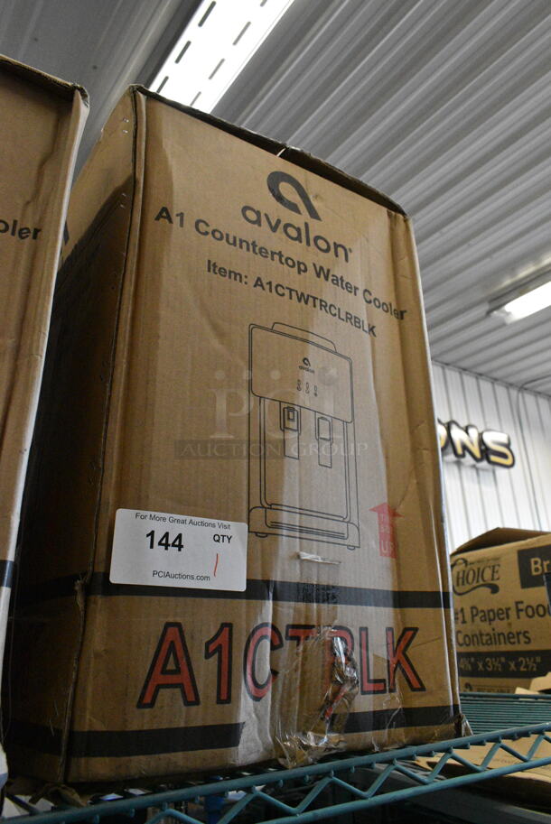 IN ORIGINAL BOX! Avalon A1CTWTRCLRBLK Premium Hot Cold Top Loading Countertop Water Cooler Dispenser. 115 Volts, 1 Phase.  - Image 2 of 3