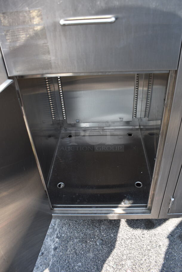 Stainless Steel 2 Bay Sink Enclosure w/ Drawers and Undercabinet Spacing and Gooseneck Faucet - Image 5 of 9