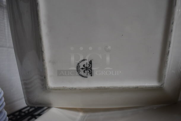 5 White Ceramic Square Plates. 8.5x8.5x1. 5 Times Your Bid! - Image 4 of 4