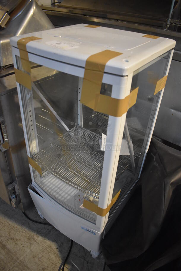 BRAND NEW SCRATCH AND DENT! KoolMore CDCU-3C-WH Metal Commercial Countertop Cooler Merchandiser. 110-120 Volts, 1 Phase. 17x16x36. Tested and Powers On But Temps at 48 Degrees - Image 2 of 5