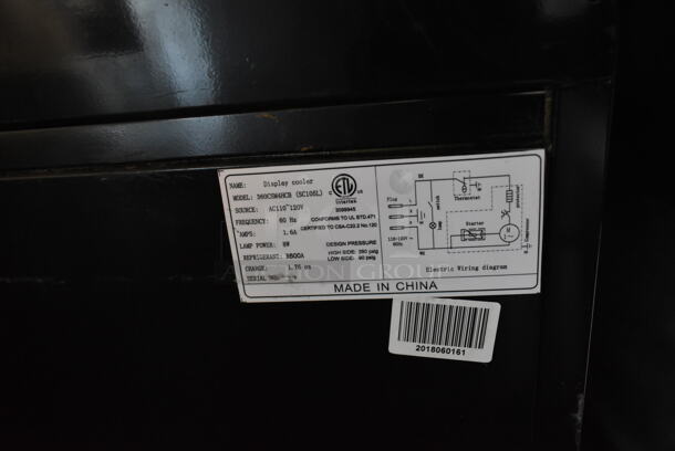 Avantco 360CSM4HCB Metal Commercial 2 Door Reach In Cooler Merchandiser w/ Poly Coated Racks. 110-120 Volts, 1 Phase. Tested and Working! - Image 7 of 7