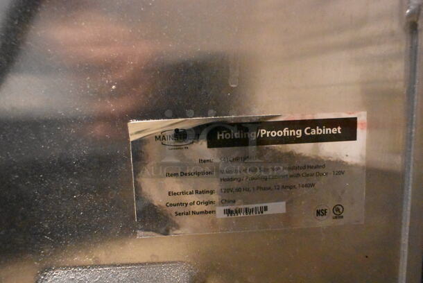 Mainstreet 541CHP1836U Metal Single Door Reach In Holding Proofing Cabinet on Commercial Casters. 120 Volts, 1 Phase. Tested and Working! - Image 4 of 5