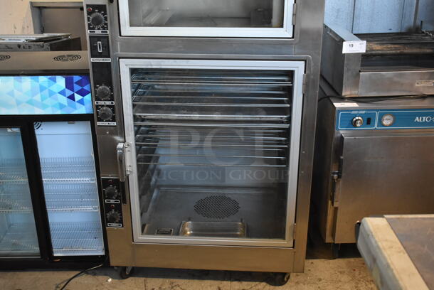 Nu Vu OP-2FM Stainless Steel Commercial Floor Style Electric Powered Oven Proofer on Commercial Casters. 120/208 Volts, 3 Phase.  - Image 3 of 9