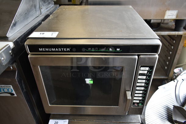 2016 Menumaster MRC30S2 Stainless Steel Commercial Countertop Microwave Oven. 208/240 Volts, 1 Phase. 