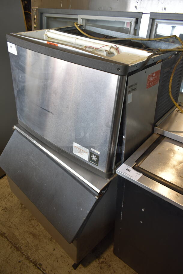 Manitowoc QY0604A Stainless Steel Commercial Ice Head on Scotsman Ice Bin. 208-230 Volts, 1 Phase.  - Image 9 of 9