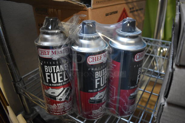 ALL ONE MONEY! Lot of 11 BRAND NEW! Chefmate Butane Fuel Cans!  