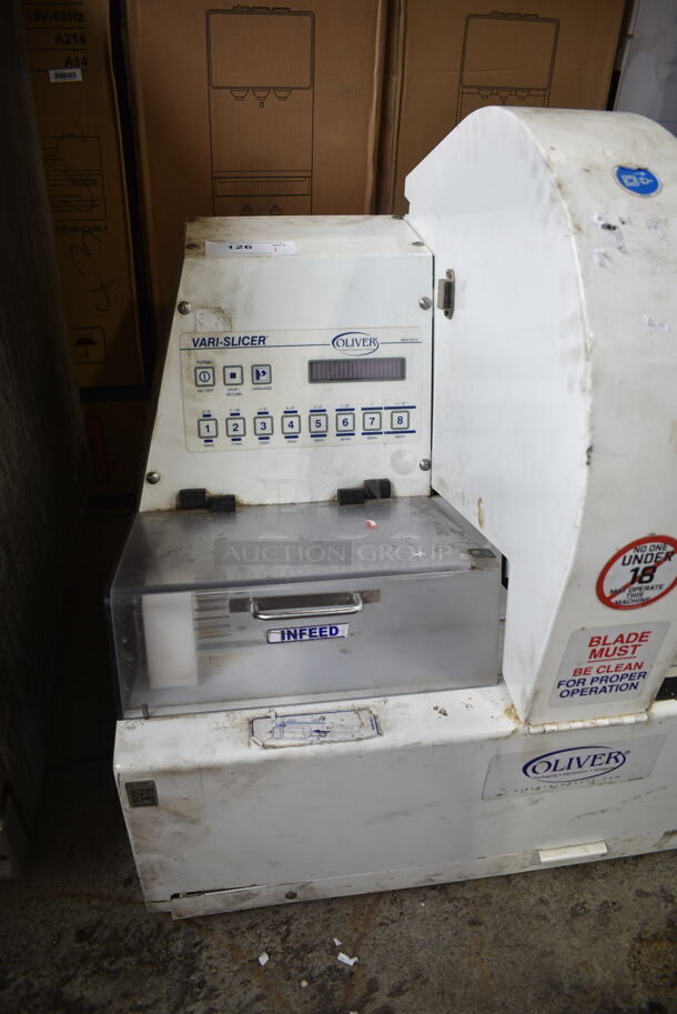 Oliver 2005 Metal Commercial Countertop Bread Loaf Slicer. 115 Volts, 1 Phase. Tested and Working! - Image 3 of 8