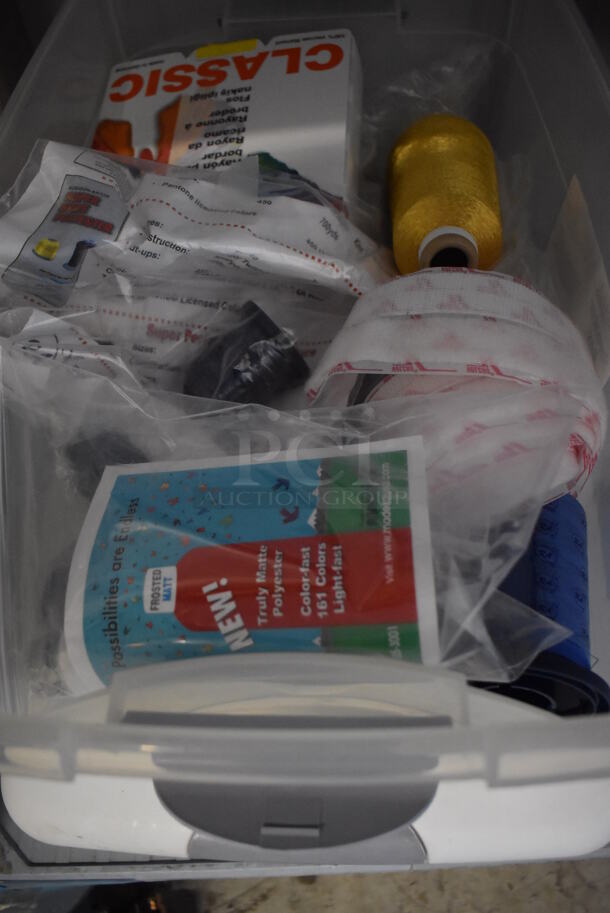 Expert AD860 Metal Commercial Floor Style Embroidery Machine on Commercial Casters w/ 2 Tiers Worth of Extra Parts. Includes 26x30x64 - Image 11 of 12