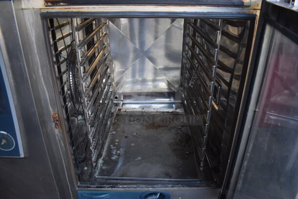 2 2015 Rational Stainless Steel Commercial Combitherm Self Cooking Center Convection Ovens on Commercial Casters. Top Model: SCC WE 62. Bottom Model: SCC WE 102. 480 Volts, 3 Phase. 42x41x73. 2 Times Your Bid!  - Image 7 of 11