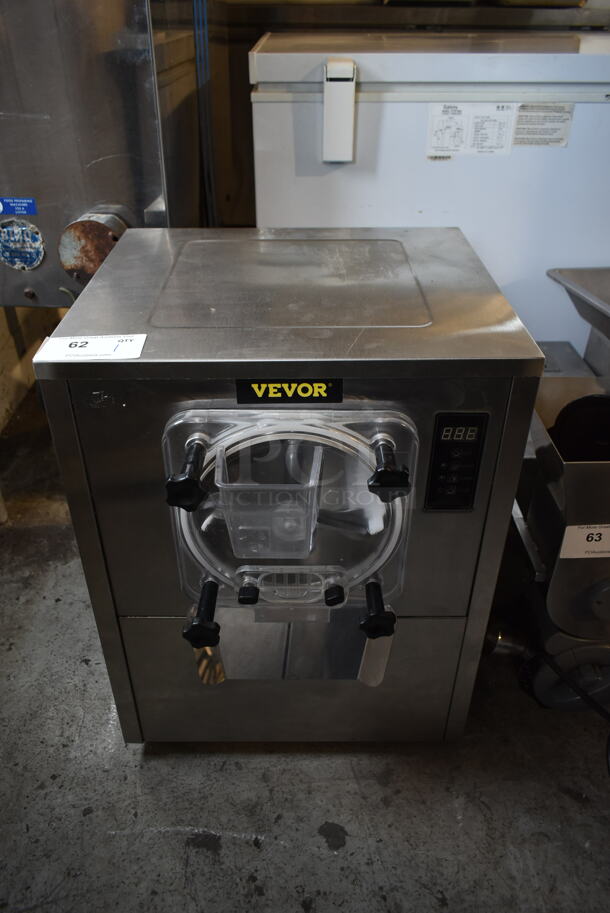 Vevor YKF-116 Stainless Steel Commercial Countertop Air Cooled Single Flavor Batch Freezer. 110 Volts, 1 Phase.  - Image 1 of 5