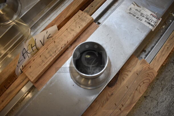 BRAND NEW IN CRATE! Eagle Model FT-1296-FG Stainless Steel Commercial Floor Trough w/ Fiber Glass Grating. 100x16x12 - Image 6 of 6