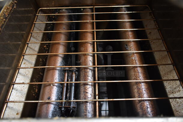 Dean SR42GNS Stainless Steel Commercial Floor Style Natural Gas Powered Deep Fat Fryer w/ 2 Metal Fry Baskets. 105,000 BTU.  - Image 3 of 6