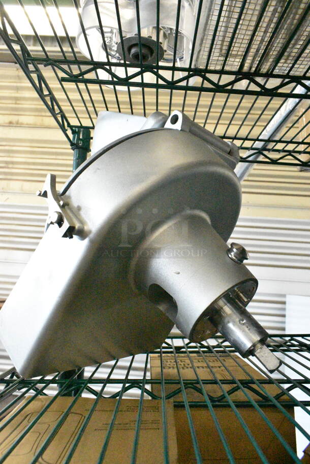 BRAND NEW SCRATCH AND DENT! Metal Commercial Pelican Head Mixer Attachment w/ Blade Frame. No Blade.  - Image 5 of 9