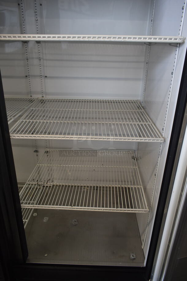 True GDM-49 ENERGY STAR Metal Commercial 2 Door Reach In Cooler Merchandiser w/ Poly Coated Racks. 115 Volts, 1 Phase. Tested and Powers On But Does Not Get Cold - Image 10 of 11