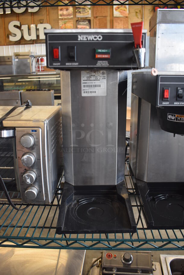 Newco ACE-LD Stainless Steel Commercial Countertop Coffee Machine w/ Hot Water Dispenser. 120 Volts, 1 Phase.