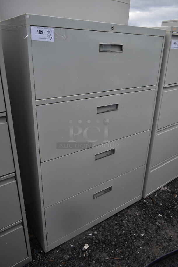 Metal 4 Drawer Filing Cabinet. - Image 1 of 5