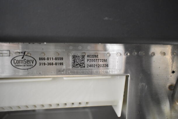BRAND NEW SCRATCH AND DENT! 2024 Amana RC22S2 Heavy Duty Stainless Steel Commercial Microwave Oven with Push Button Controls. 208/240 Volts, 1 Phase.  - Image 6 of 7