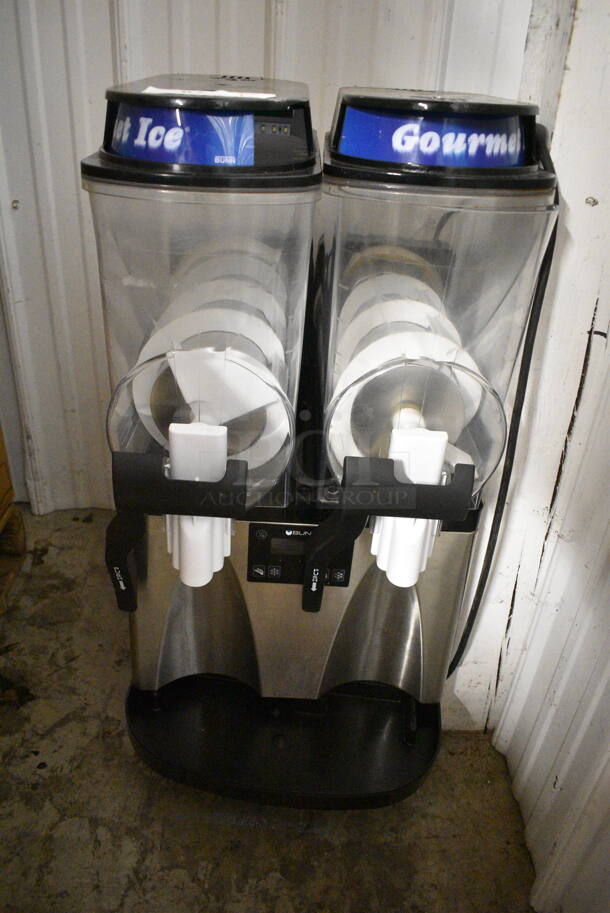 2021 Bunn ULTRA-2 Stainless Steel Commercial Countertop 2 Hopper Slushie Machine. 120 Volts, 1 Phase. Tested and Powers On But Does Not Get Cold - Image 1 of 6