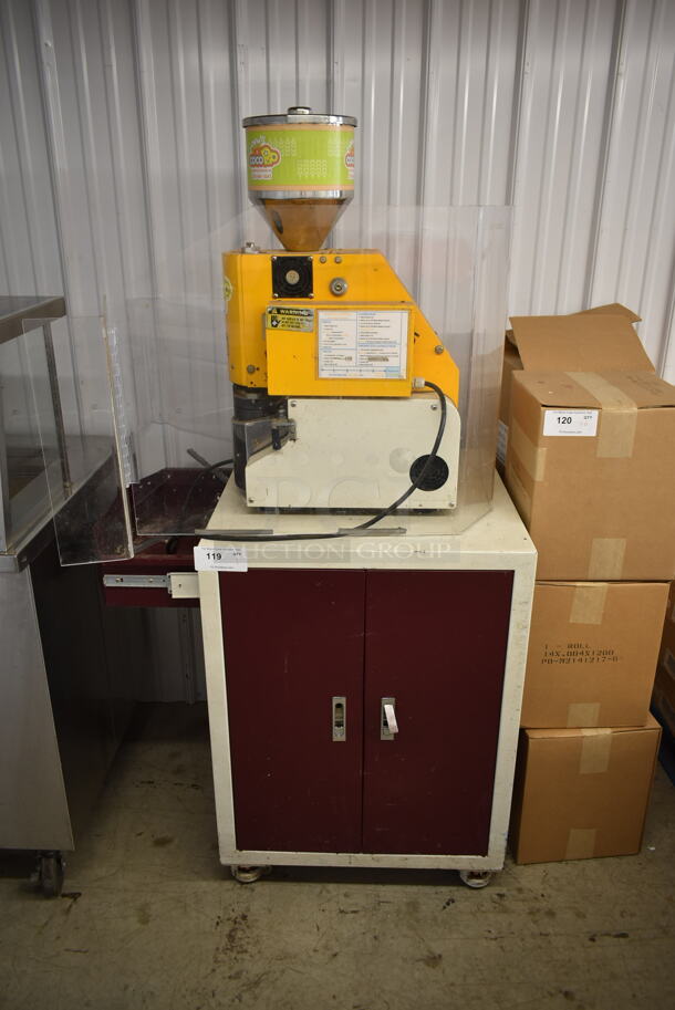 Metal Commercial Floor Style Propane Gas Powered Coco Pop Machine. Tested and Working! - Image 1 of 9