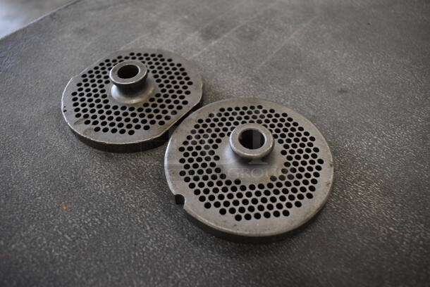 2 Metal Meat Grinder Plates. 3.25x3.25x1. 2 Times Your Bid! - Image 2 of 3