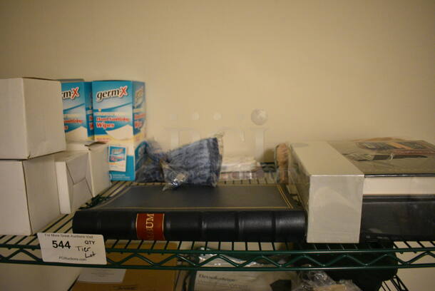 ALL ONE MONEY! Tier Lot of Various Items Including Germ-x Hand Wipes, Mop Heads, and Photo Album - Image 1 of 4