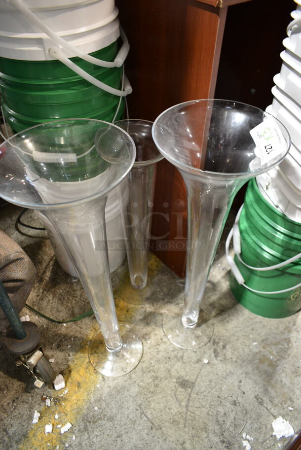 ALL ONE MONEY! Lot of 3 Floor Style Vases. - Image 1 of 3
