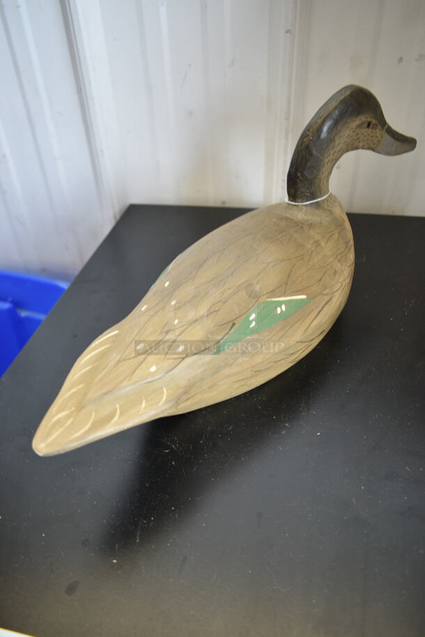 Hand Carved Duck Decoy Signed by Jimmy Bowden - Image 7 of 8