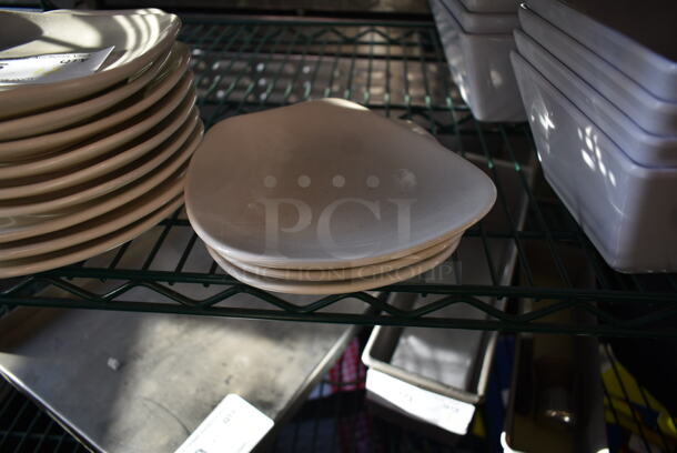 12 White Ceramic Plates. 12 Times Your Bid! - Image 2 of 3