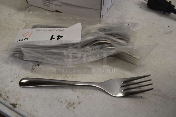 10 BRAND NEW! Winco 0002-06 Stainless Steel Windsor Salad Fork. 6.25". 10 Times Your Bid! - Image 2 of 2
