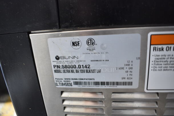 BRAND NEW SCRATCH AND DENT! 2024 Bunn ULTRA NX Stainless Steel Commercial Countertop Double 3 Gallon Slushy Machine. 120 Volts, 1 Phase. Tested and Working! - Image 8 of 8