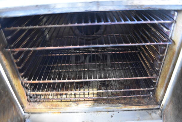 2 Blodgett Stainless Steel Commercial Gas Powered Full Size Convection Ovens w/ Solid Doors, Metal Oven Racks and Thermostatic Controls. 208-220 Volts. 38.5x39x64.5. 2 Times Your Bid! - Image 5 of 5