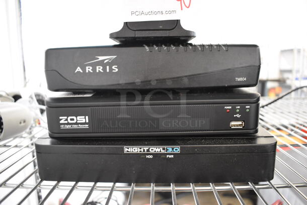 4 Various Items Including Routers, Zosi Digital Video Recorder and Night Owl 3.0. Includes 3.5x10.5x10.5. 4 Times Your Bid! - Image 3 of 3