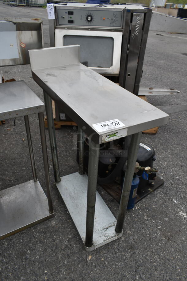 Regency 600TB3012G Stainless Steel Commercial Table w/ Back Splash and Under Shelf. - Image 2 of 5