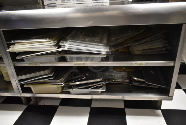 Stainless Steel Commercial Table w/ Back Splash and 2 Under Shelves. Does Not Include Contents. (kitchen #2) - Image 3 of 5