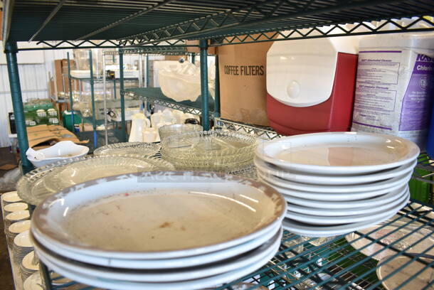 ALL ONE MONEY! Tier Lot of Various Items Including Ceramic and Glass Plates - Image 3 of 3
