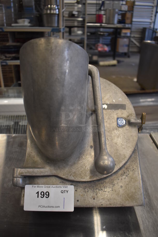 Metal Commercial Pelican Head w/ Slicing Blade. Appears To Be Hobart Brand. 11x17x15 - Image 2 of 5