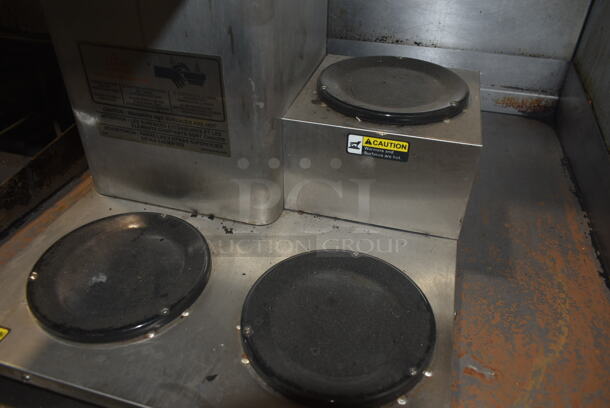 Grindmaster BL-3PW Stainless Steel Commercial Countertop 3 Burner Coffee Machine. 120 Volts, 1 Phase.  - Image 5 of 7
