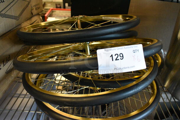 6 BRAND NEW SCRATCH AND DENT! Carnival King 382PM8WHEEL Replacement 18" Wheel for PM8CART 8 oz. Popcorn Popper Carts. 6 Times Your Bid!  - Image 2 of 3